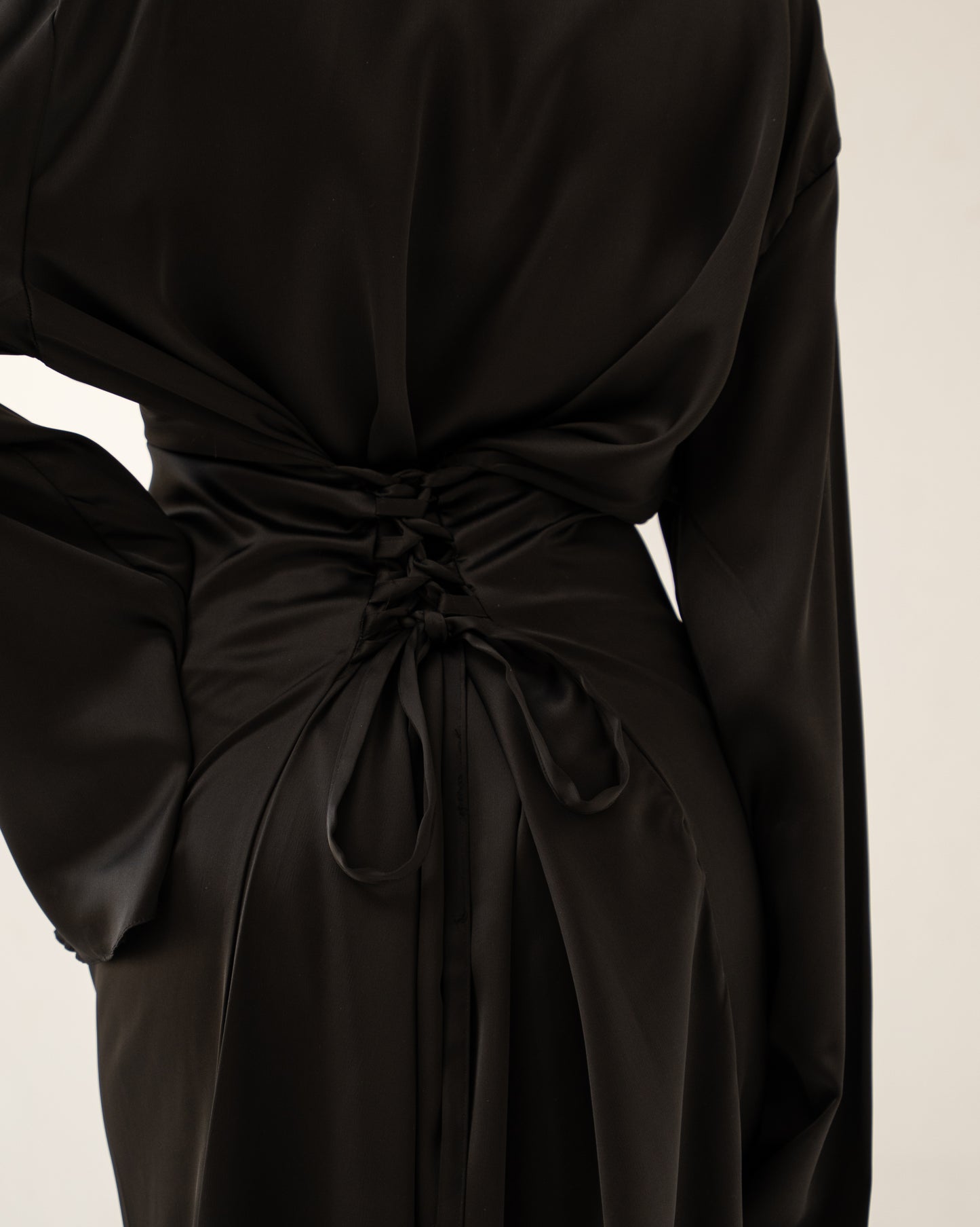 Black Satin Dress