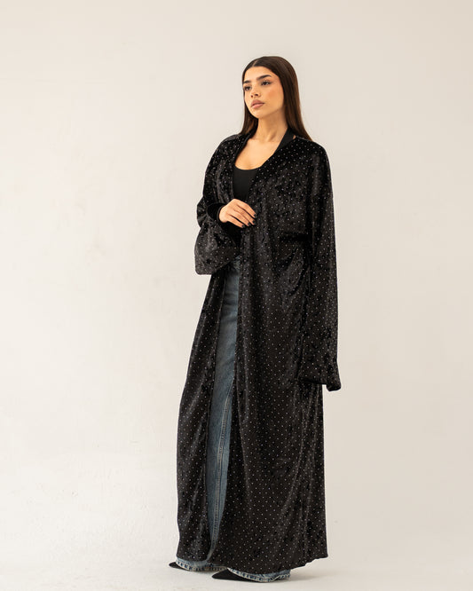 Starlit Black Kaftan