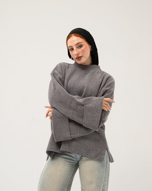 Grey Core Knit