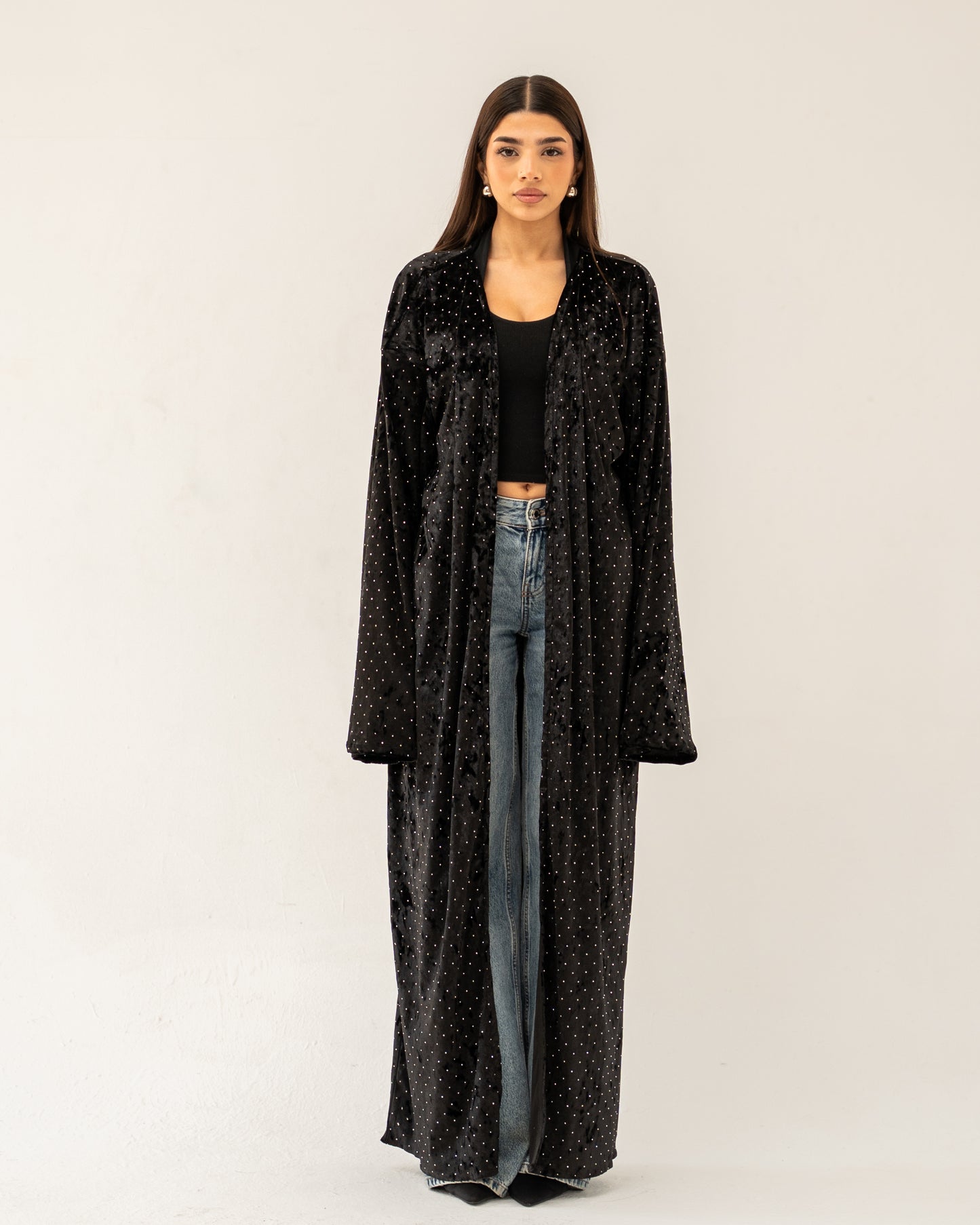 Starlit Black Kaftan